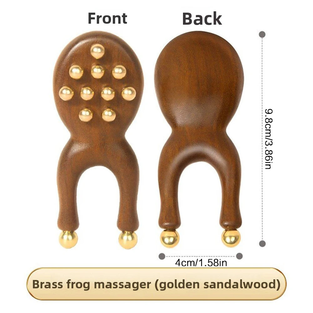 Wooden Brass Facial Massager – Face Lifting & Skin Tool