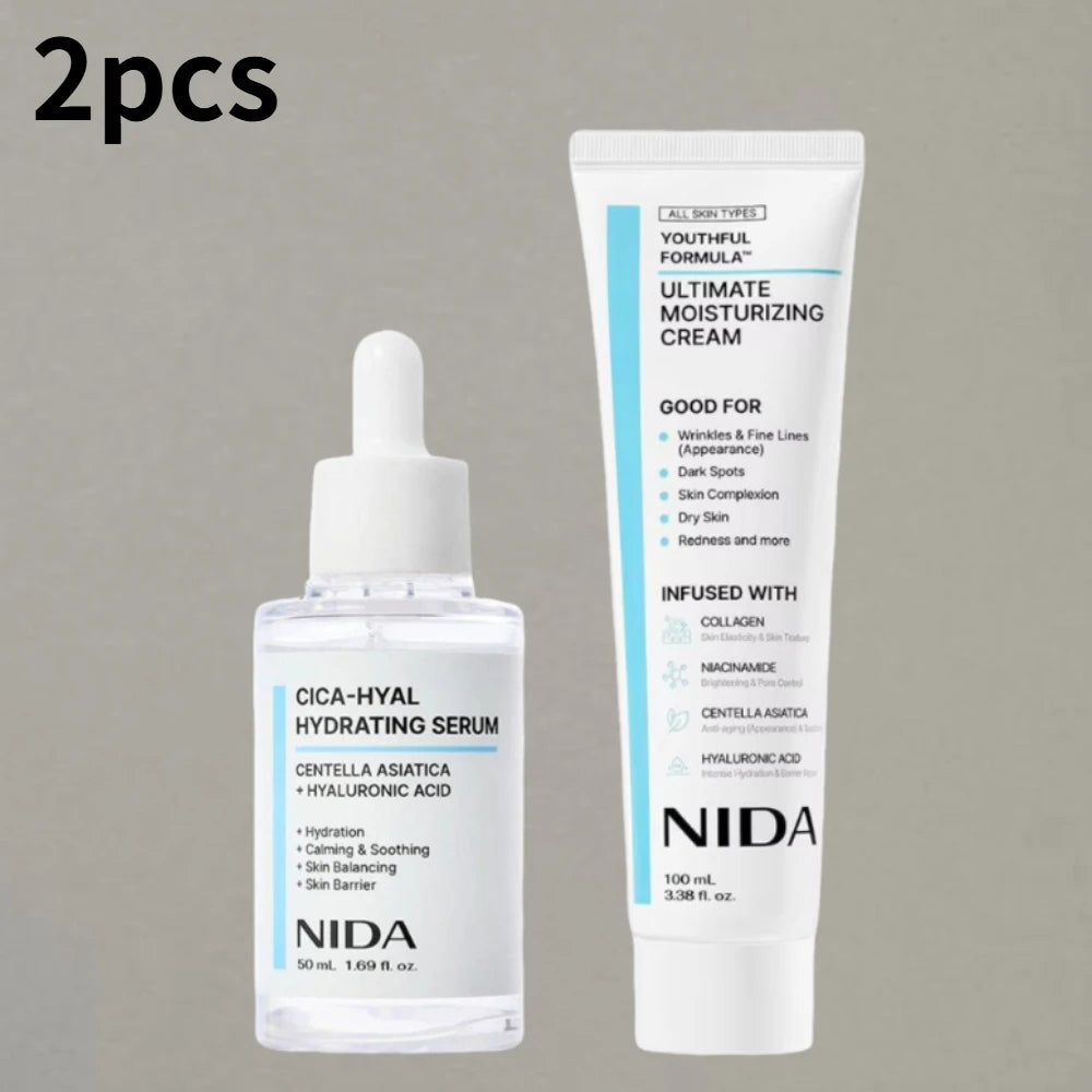 Korea NIDA Skin Care Kit - Ultimate Moisturizing Cream, Retinol Probiotic Eye Cream, TXA Renewal Essence, For All Skin Types Oasis Select 2PCS 01