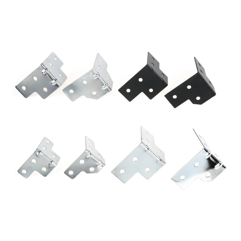 4-Pack Metal Corner Brackets for Flight Case & Wood Box Protection