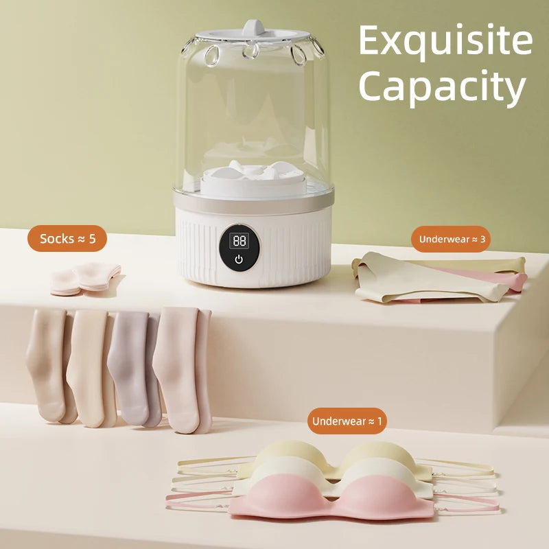 Mini Washing Machine Household Electric Washing Cup Underwear Socks Small Wireless Charging Washing Machine Oasis Select
