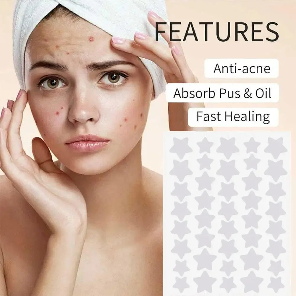 40pcs/120pcs Colorful PE Pimple Patches Cute Star Shaped Pimple Cover Sticker Invisible Pimple Cover Removal Pimple Patch Oasis Select