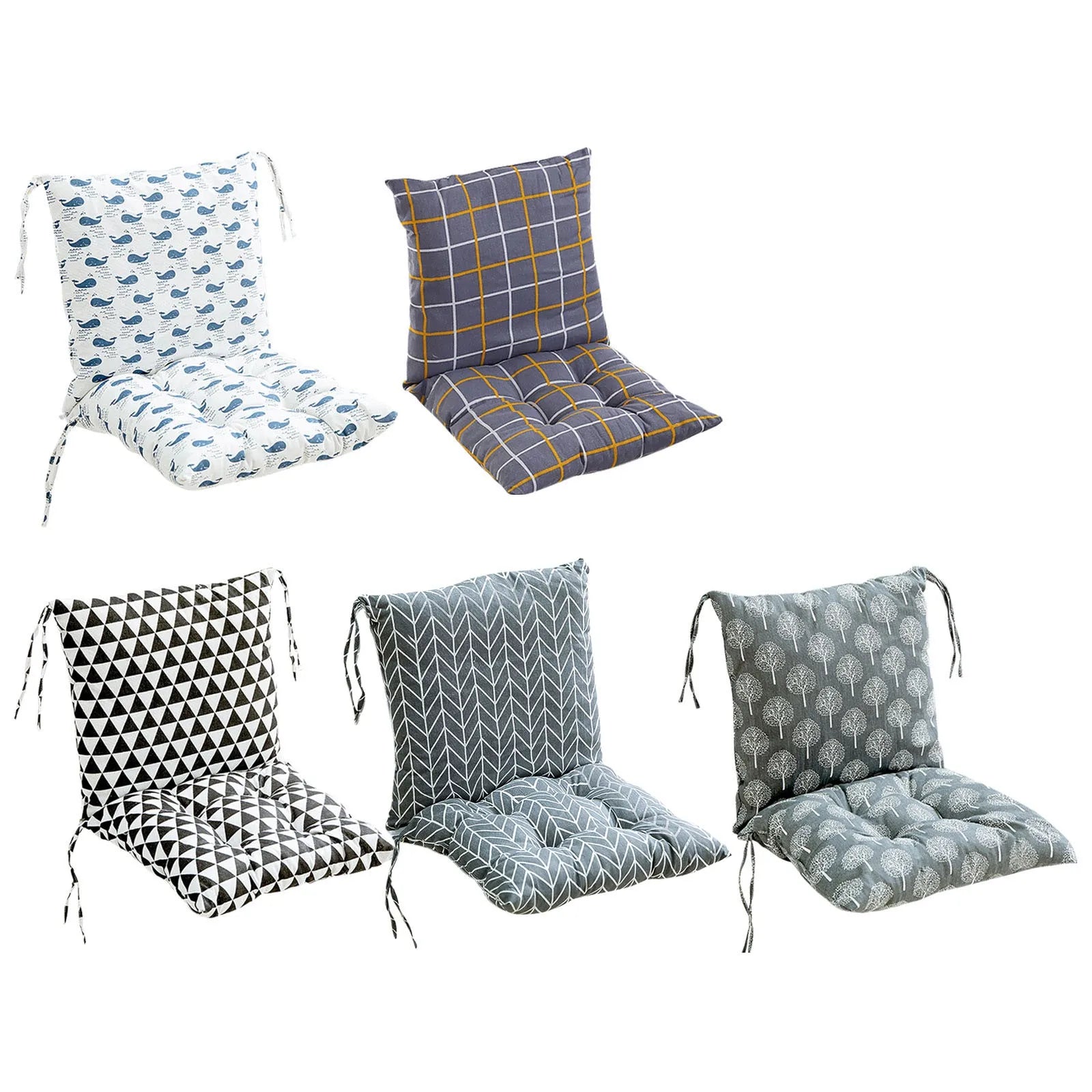Printed Cotton Chair Cushion – Thick Dining & Home Seat Pad Chair Seat Cushion Oasis Select