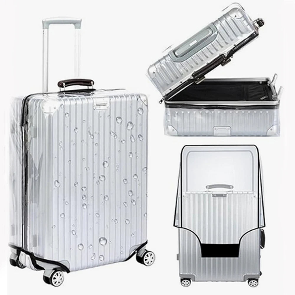 Clear PVC Suitcase Cover | Waterproof Luggage Protector 18–24"