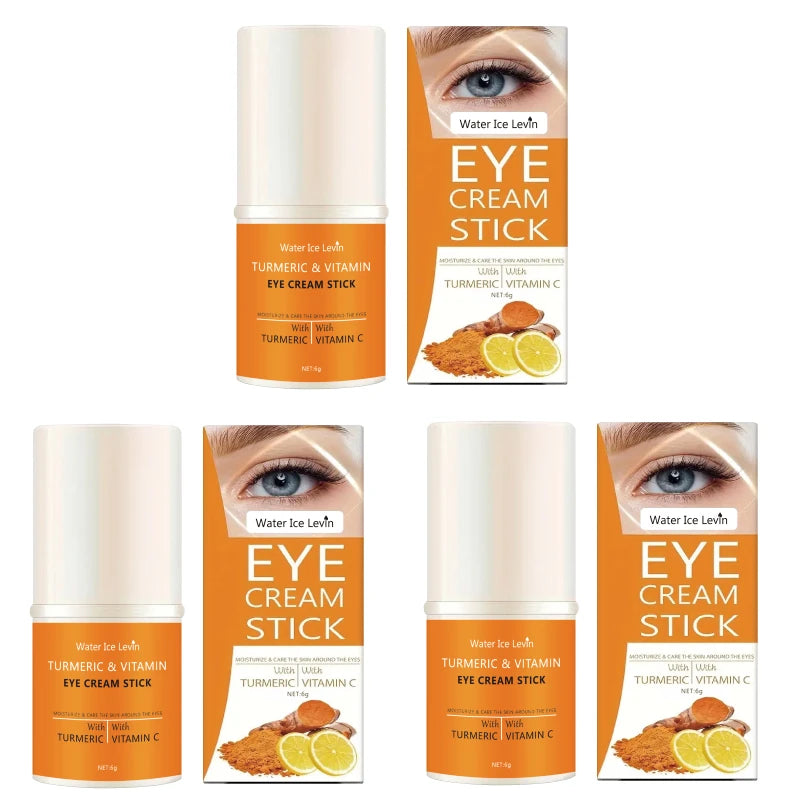 Turmeric vitamin c eye cream stick nourish skin, improve fine lines, relieve eye bags and dark circles, brighten eye skin Oasis Select 6g 3pcs A Box