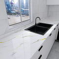 Marble-Patterned Oil-Proof Stickers PVC Self-Adhesive Heat Transfer Printing Suitable For Kitchen And Decorative Background Wall Oasis Select xuefengtangjin 40cmX10m