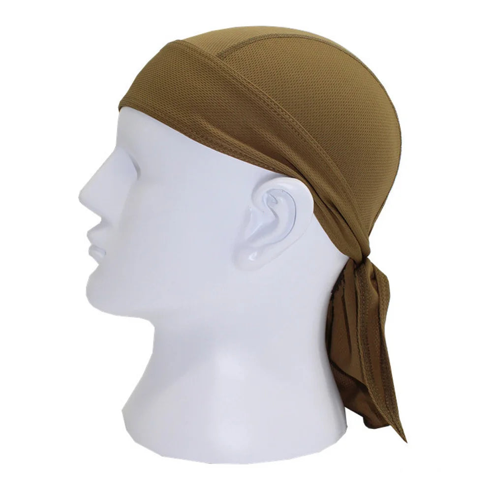 Quick-Dry Cycling Cap & Headband Bandana | UV Protection Cycling Headband Cap Oasis Select brown