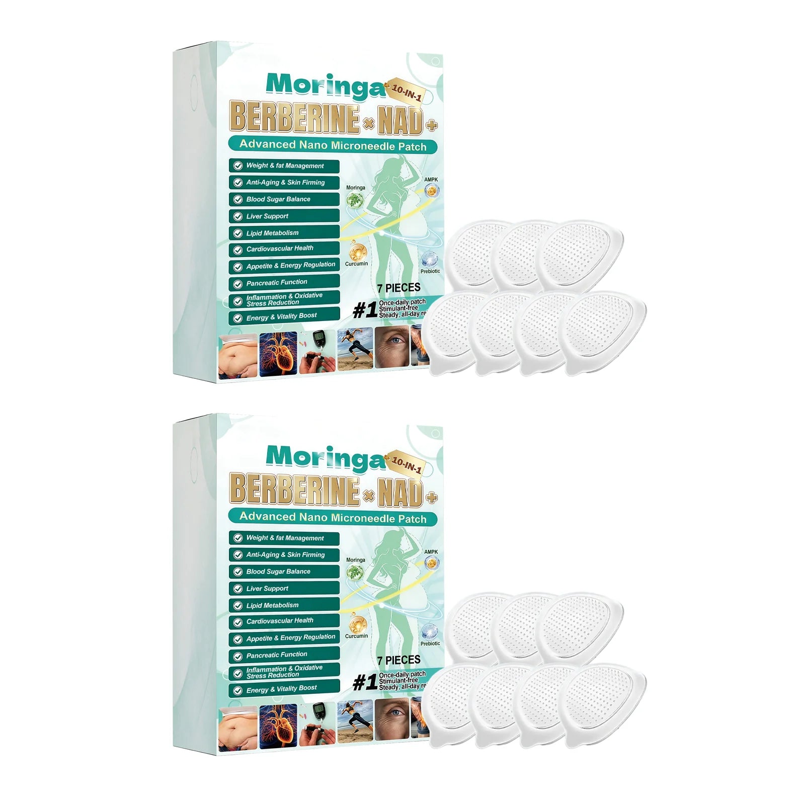 10-in-1 Nano Microneedle Patch Gentle Patches Moisturizing Firming Skin Nano Microdarts Patches for Women Men Daily Body Oasis Select 14pcs