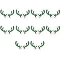 10PCS/set Christmas Cup Card Xmas Party Santa Hat Wine Glass Decoration Home Table Place Decorations Christmas Party Supplies Oasis Select C