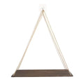 Wooden Hanging Shelf Hemp Rope | Wall Mounted Plant & Décor Tray
