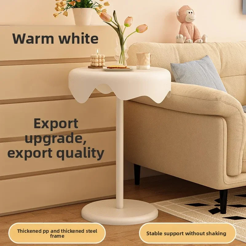 Multi-functional Small coffee table living room cream wind sofa edge table removable bedroom bedside table small round table Oasis Select