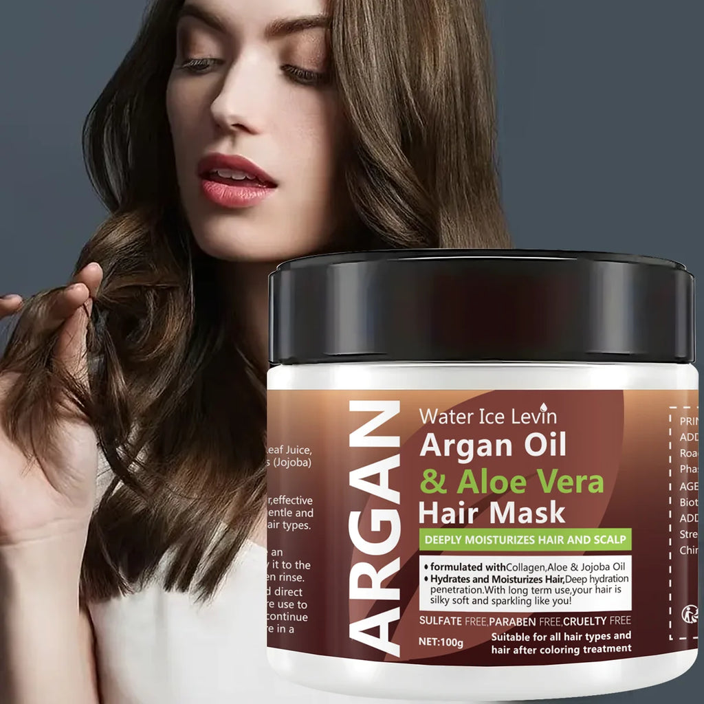 Argan Oil & Aloe Vera Keratin Hair Mask – Repair & Moisturize Keratin Hair Mask Oasis Select