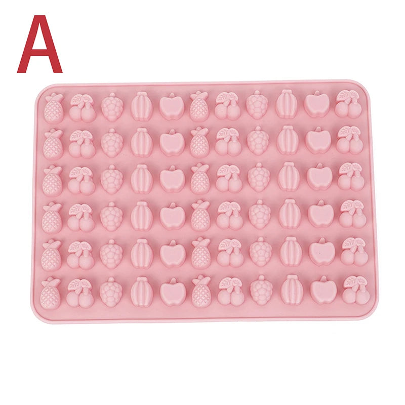 Mix Fruit Animal Mold Silicone Chocolate Rabbit Fish Fudge Candy Jelly Mould Geometric Heart Cake Decor Baking Ice Tray Gifts Oasis Select A