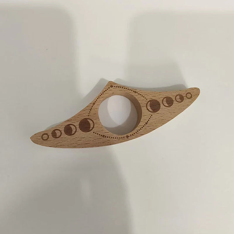 Wooden Thumb Bookmark Portable One-Handed Finger Page Holder Vintage Reading Press Natural Wood Page Clip For Books Reading Oasis Select A2