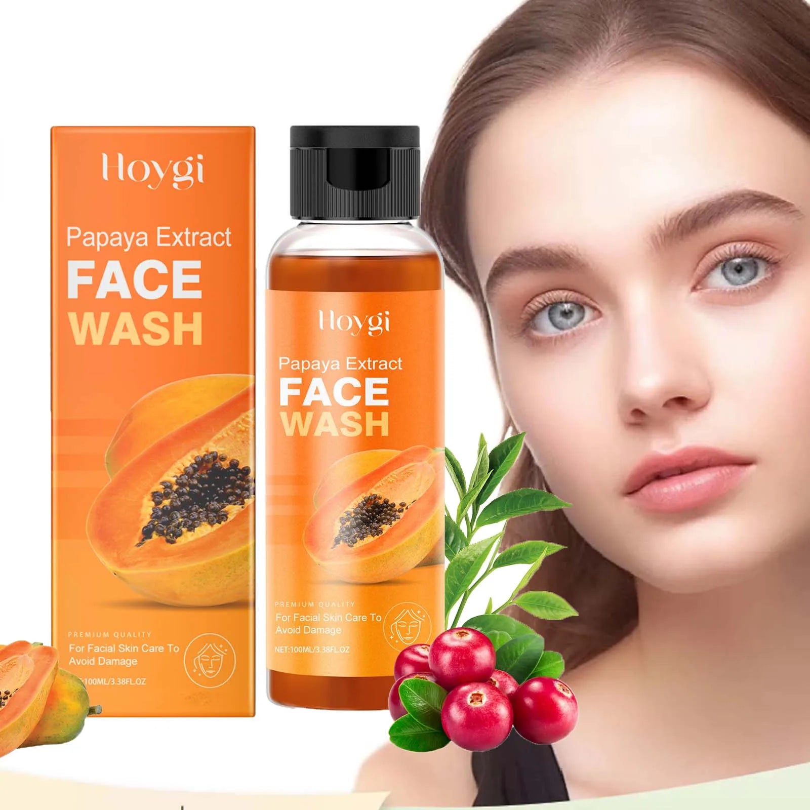 Hoygi Papaya Face Wash – Oil Control & Brightening Cleanser Facial Cleanser Oasis Select