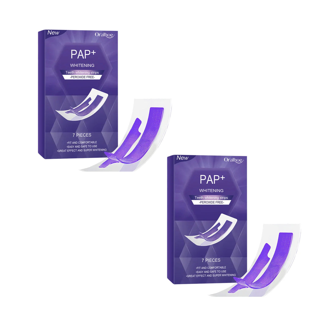 Purple Teeth Whitening Strips Bleaching Stains Remove Oral Whitening Supplies Tooth Stickers Remove Stains Care Stripes Oasis Select 2box (14pcs)