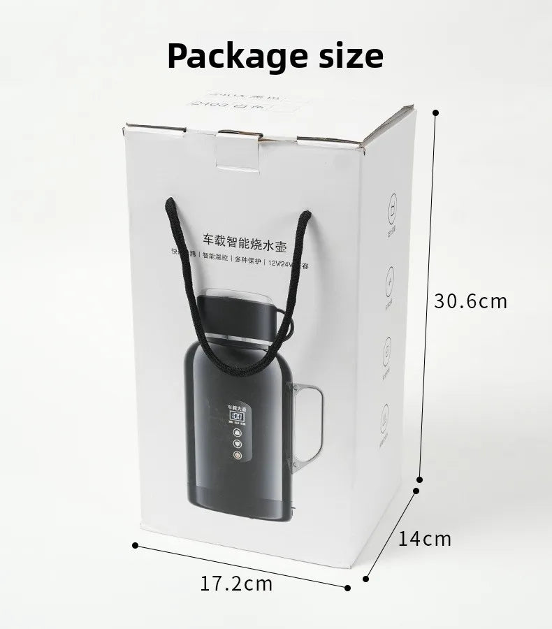 Car Mounted Kettle 2025 New 12V24V Universal Heating And Insulation Integrated Car Essential Stainless Steel 304 Electric Kettle Oasis Select