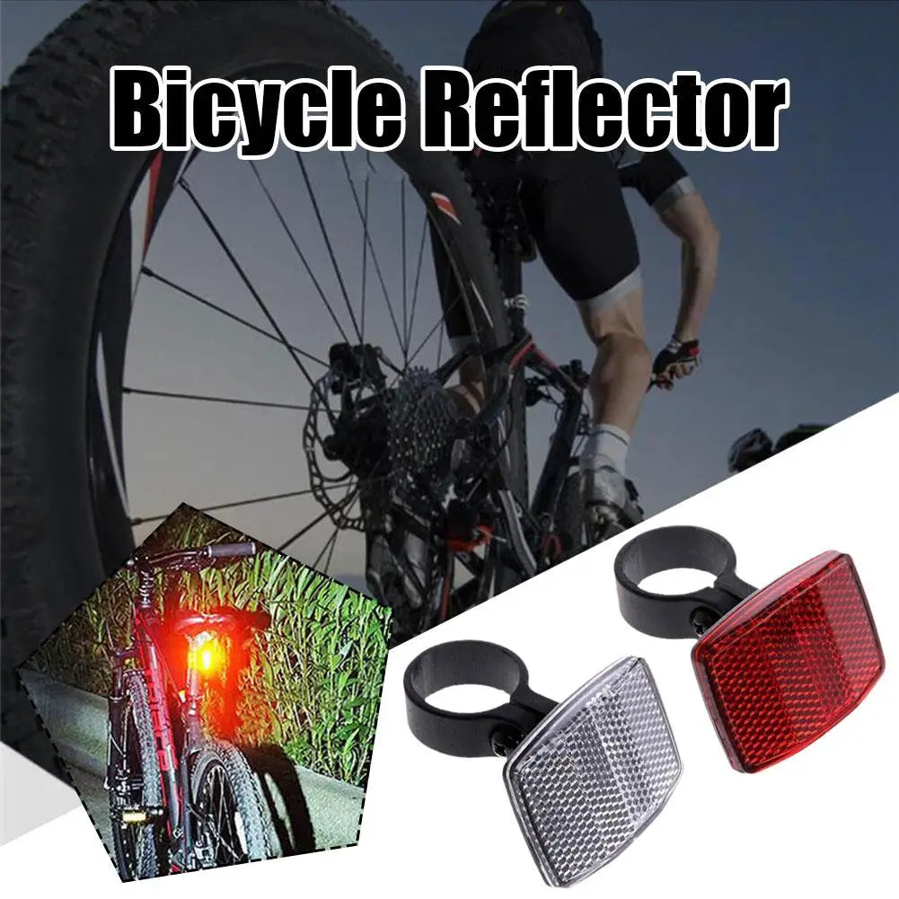 Bicycles Handlebar Reflector Plastic Safety Bike Rear Reflector Safety Warning Light Bike Accessories Easy to Install Oasis Select