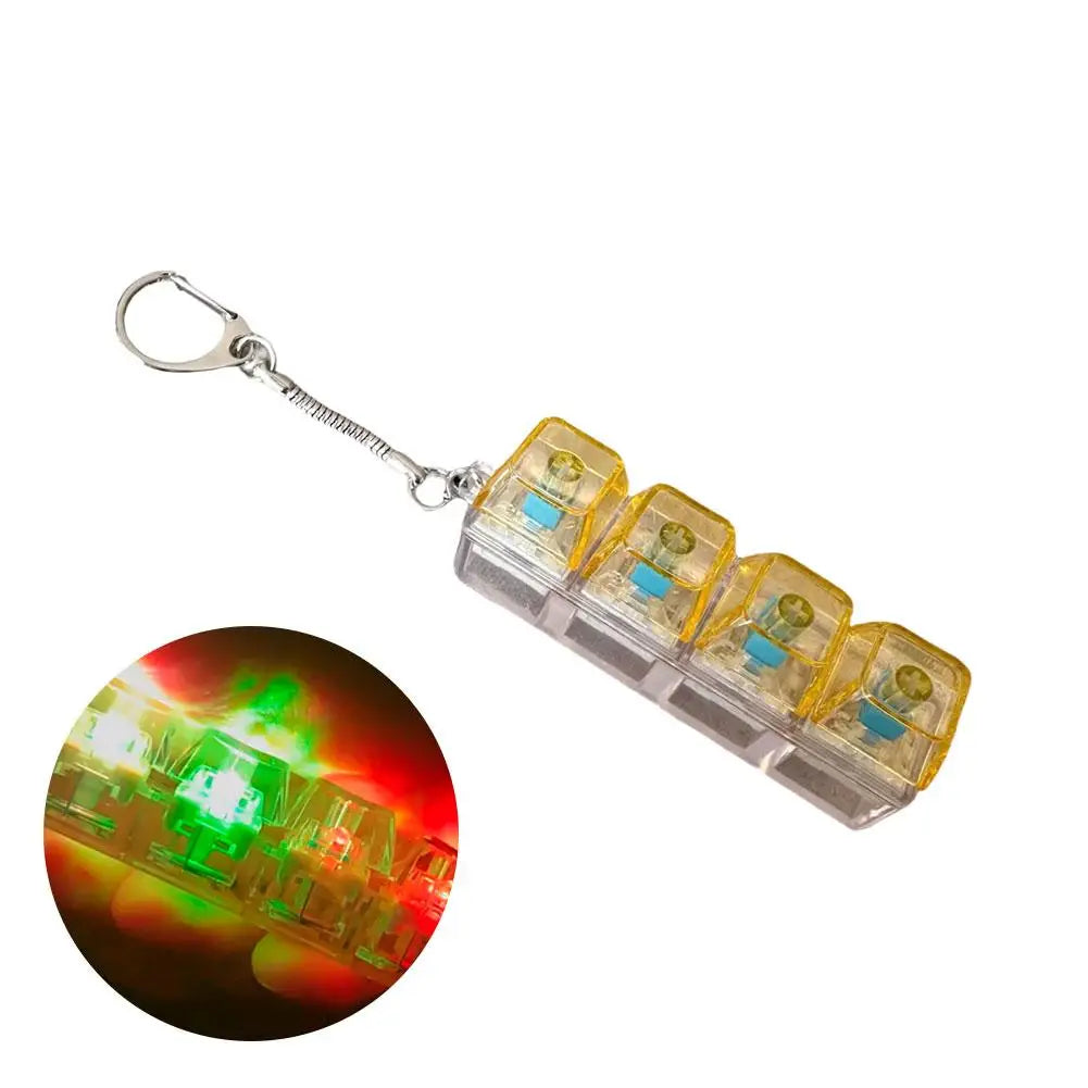 Mechanical Keyboard Fidget Keychain – DIY Keycap Stress Toy Fidget Keychain Toy Oasis Select D