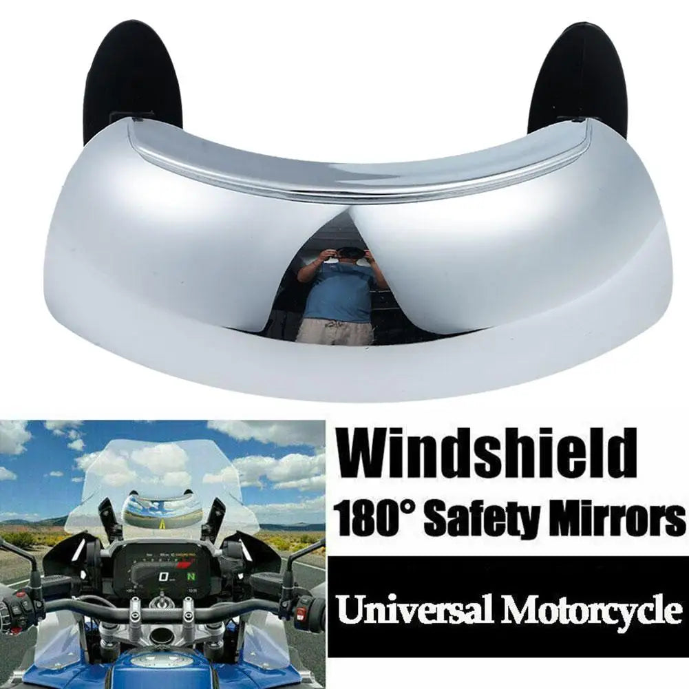 For BMW R1200GS R1250GS For HONDA Universal Motorcycle Rearview Mirror Rear View Mirror 180 Ultra Wide Angle Central Windscreen Oasis Select