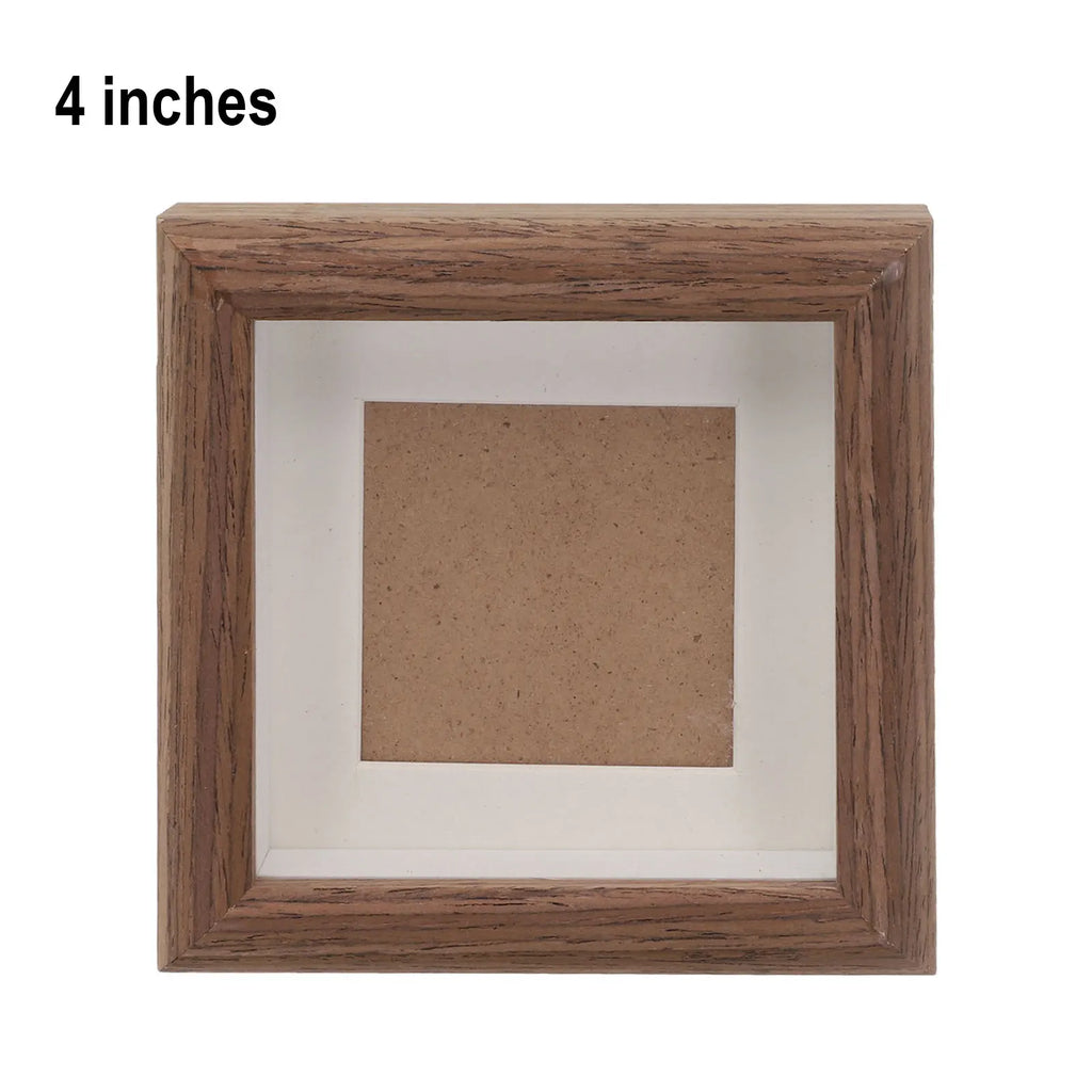 S4/5/6Inch Photo Frame Wooden Picture Frame Table Square Picture Frame Home Decoration Commemorative Gifts Oasis Select