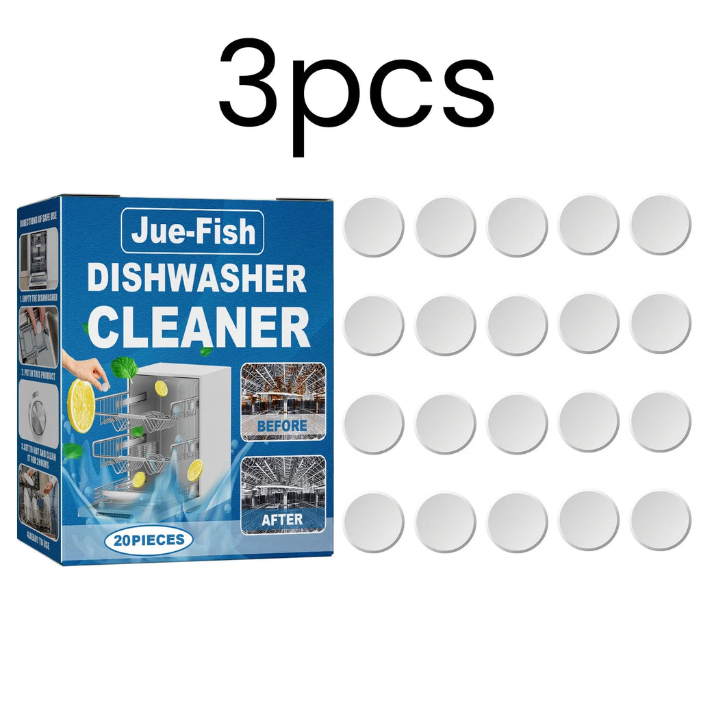 Jue Fish Dishwasher Cleaner Tablets – Descale & Deodorize 20pk Dishwasher Cleaner Tablets Oasis Select 3 Boxed