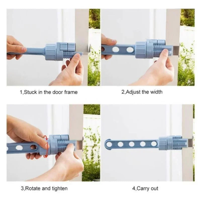 Folding Wall Mount Clothes Hanger – 5-Hook Punch-Free Drying Rack Wall Mounted Hanger Oasis Select