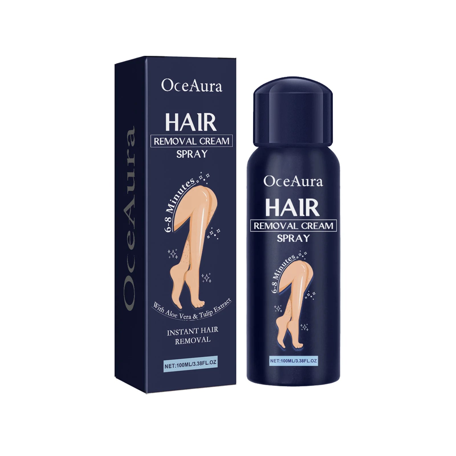 Hair Removal Spray for Women and Men, No Irritation Mild Hair Remover for Underarm Arm Back Chest and Legs Fast Acting Removal Oasis Select 100ML