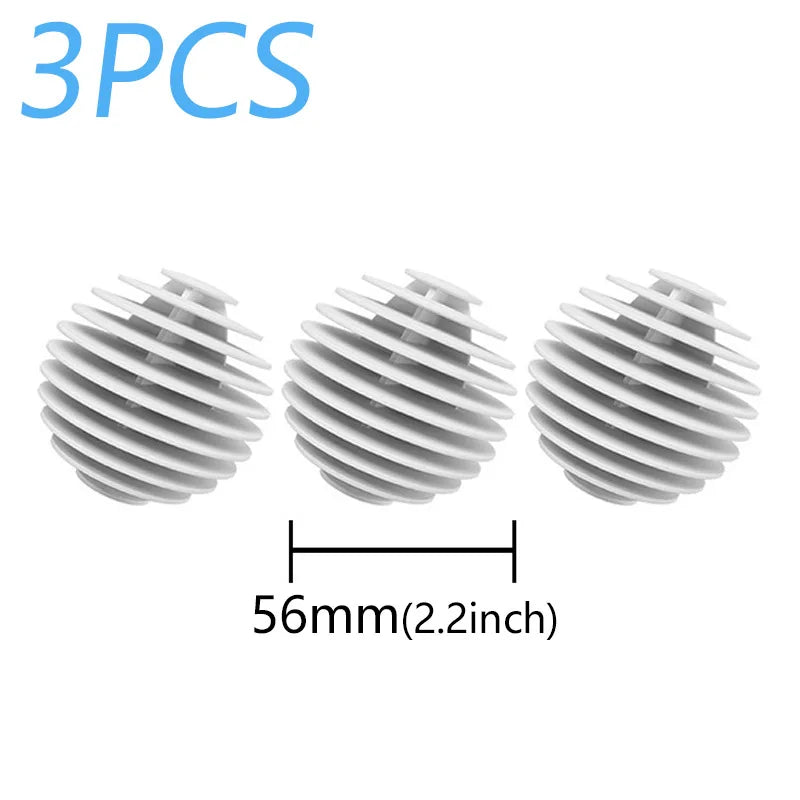 Anti-tangle Oval Solid Cleaning Balls Magic Laundry Balls Drum Washing Machine Stain for Laundry Ball Cleaning Tool for Clothes Oasis Select WHITE