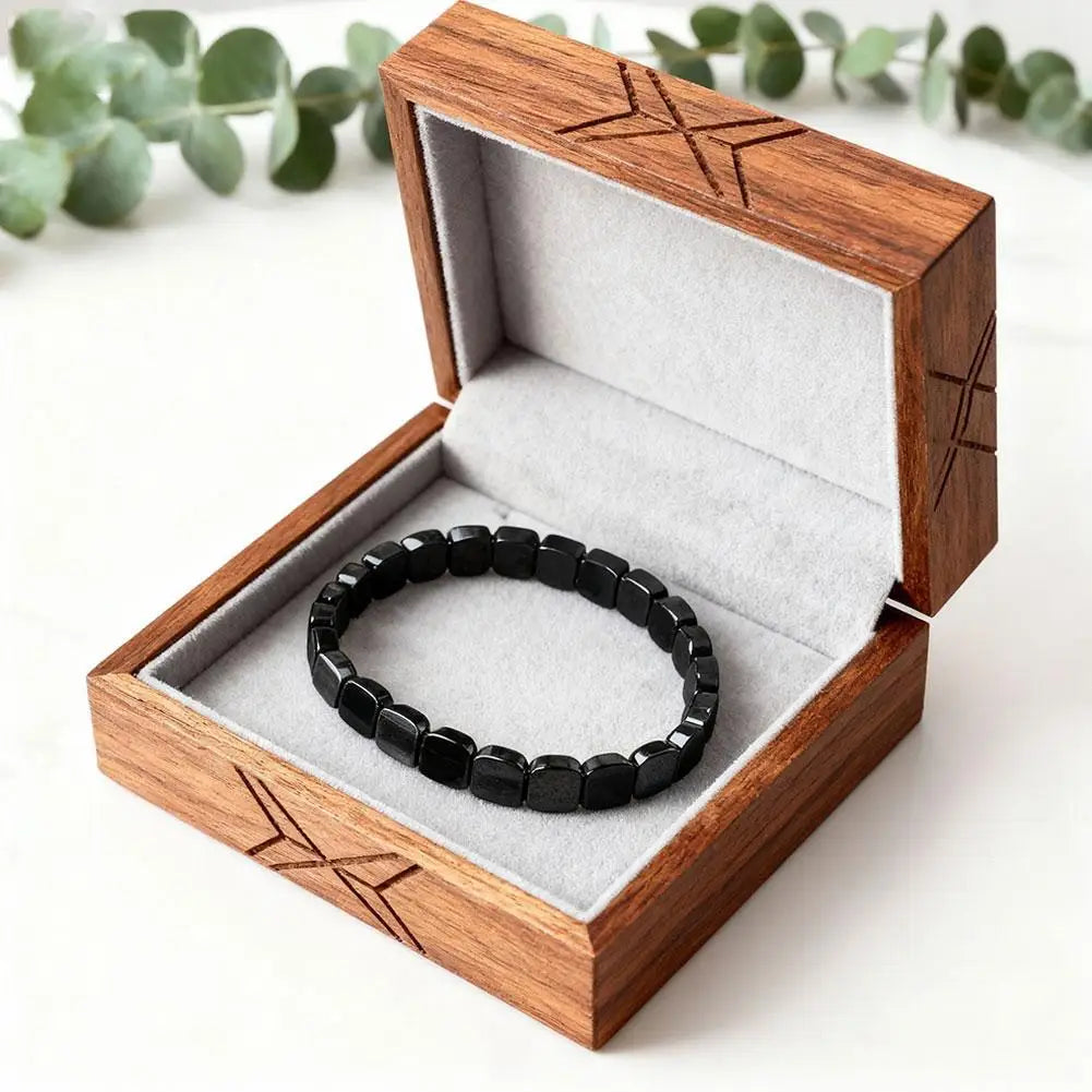 Hematite Bracelet For Men Reclaim Your Edge Confidence Natural Hematite Stone Beaded Stretch Healing Bracelets Gift Jewelry Oasis Select