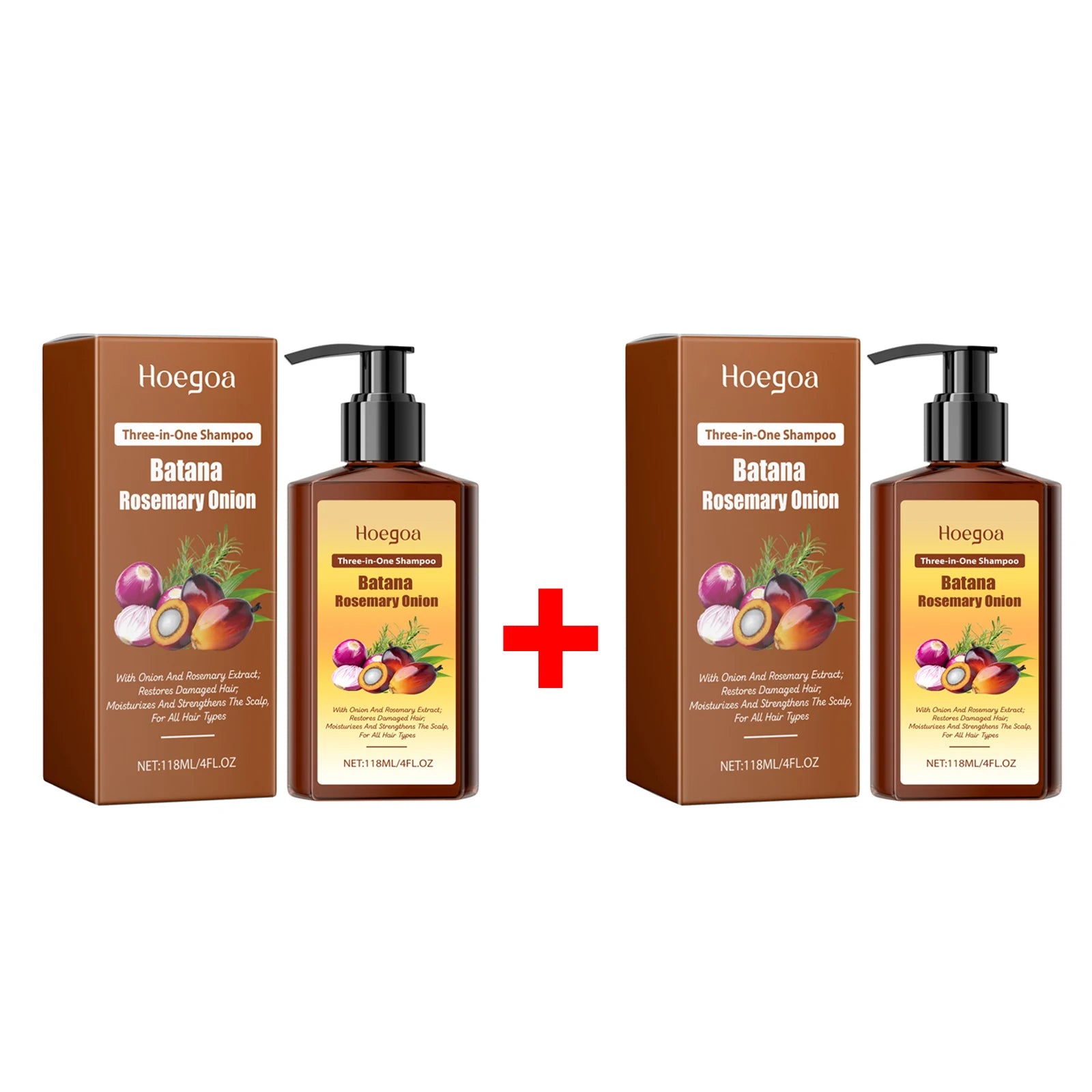3in1 Batana Rosemary Shampoo Hair Growth Anti Loss Soothing Scalp Deep Cleansing Strengthen Hair Root Repair Nourishing Shampoo Oasis Select 2pcs