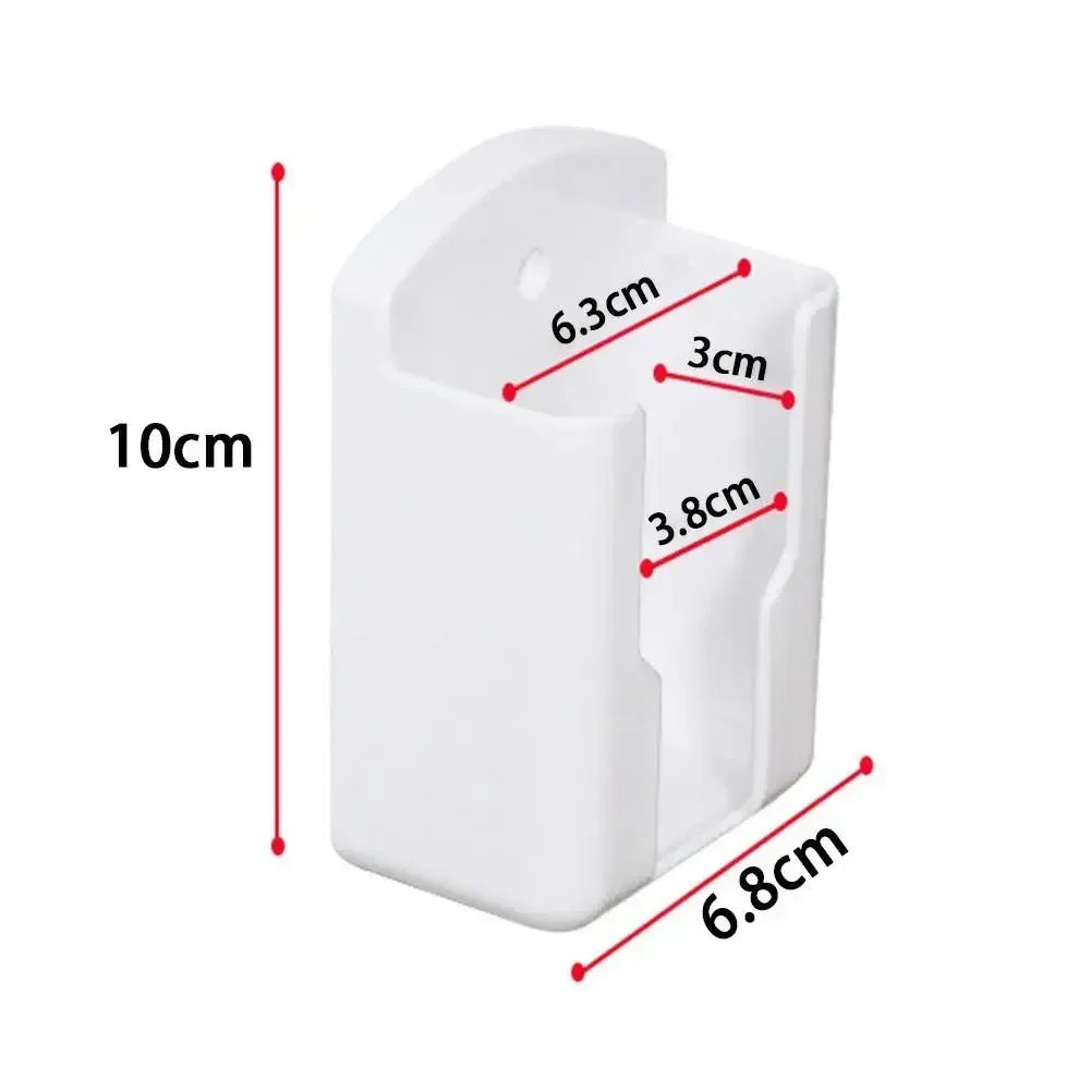 Wall Shelf Bathroom Shelf Universal White Air Conditioner Remote Control Holder Wall Mounted Punch-Socket Holder Oasis Select Medium