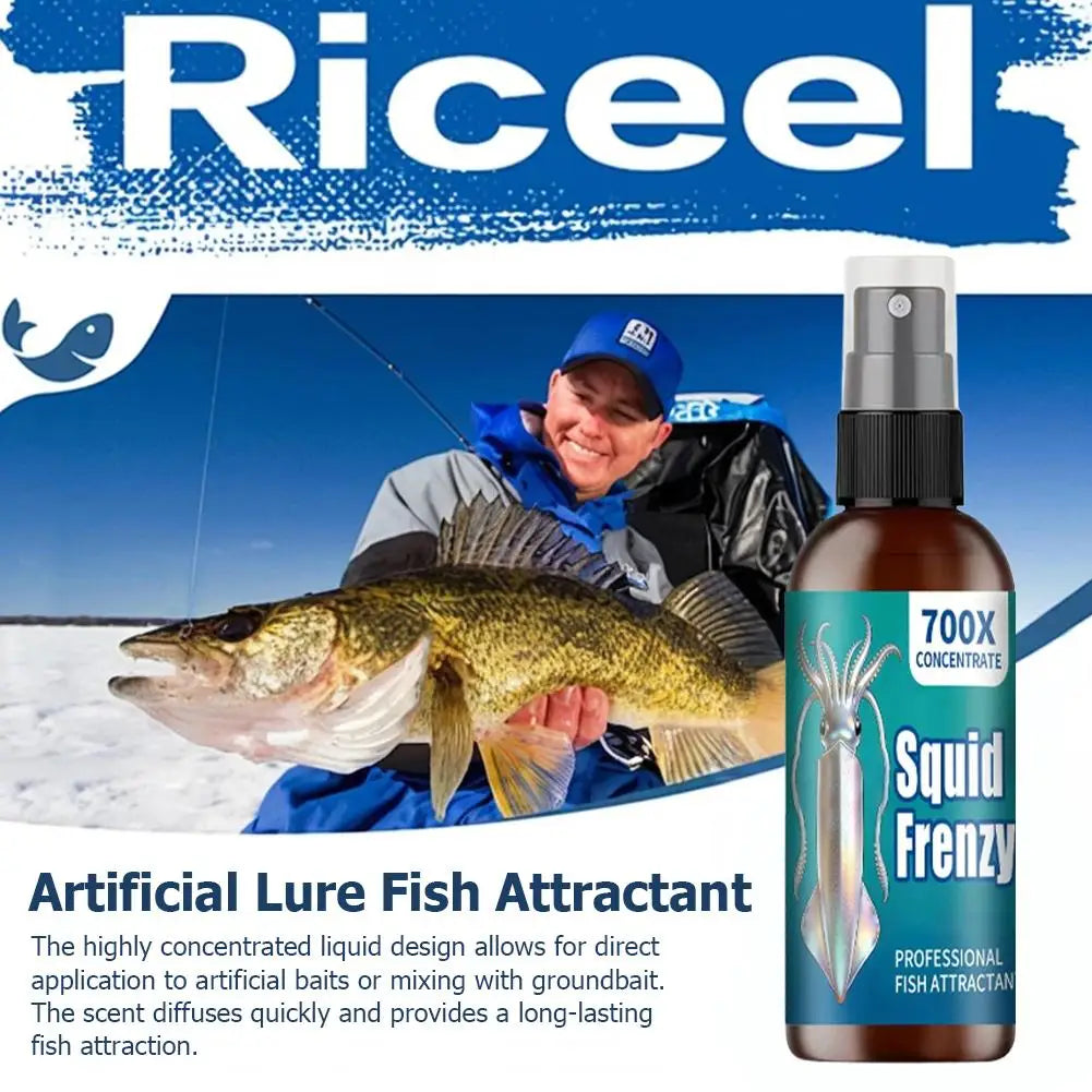 Squid Multi-Effect Fishing Liquid,Specially Designed,Quickly Stimulate Squid Hunger Professional Fishing Liquid Squid Attractant Oasis Select
