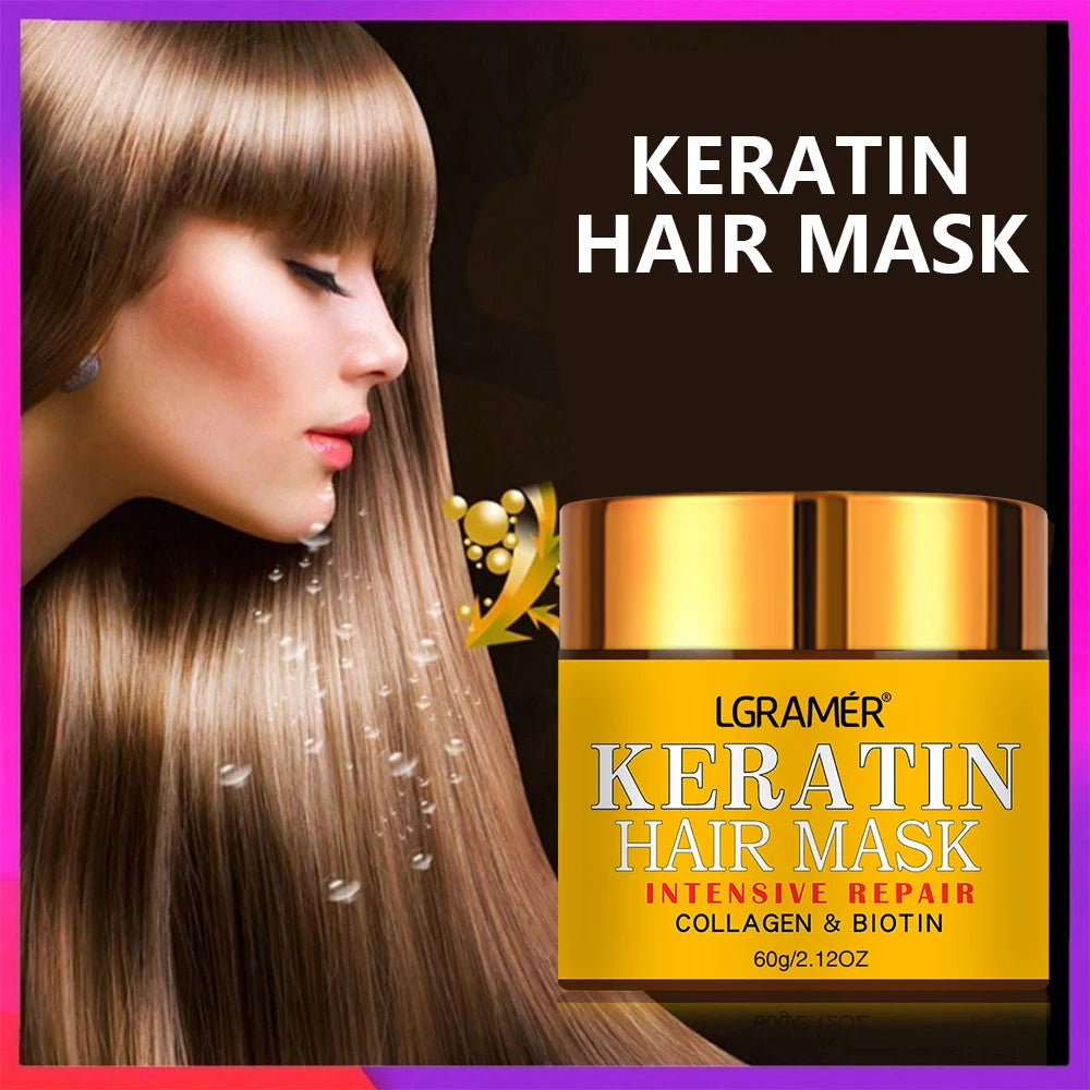 Hair Repairs Hair Mask Biotin Collagen Keratin Treatment Hairs Conditioner Hair Essential Oil Nourishing for Dry Damaged Oasis Select