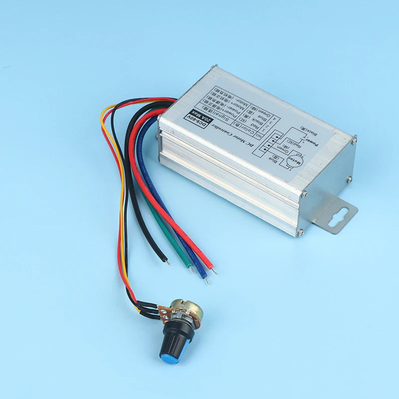 Stepless DC Motor Speed Controller DC 9V-60V 12V 24V 60V 20A Motor Pulse Width Modulator Regulator PWM Speed Regulator Oasis Select