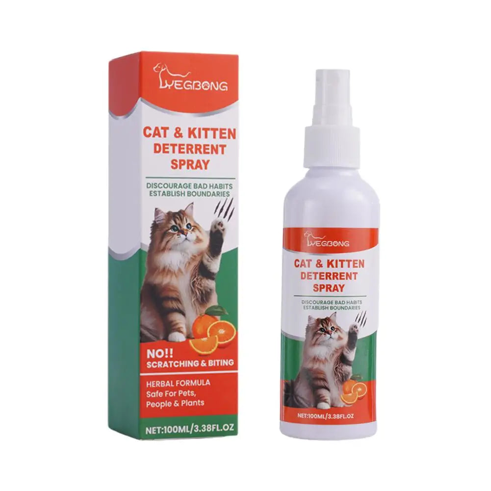 Natural Cat Repellent Spray 100ml – Anti-Scratch & Licking