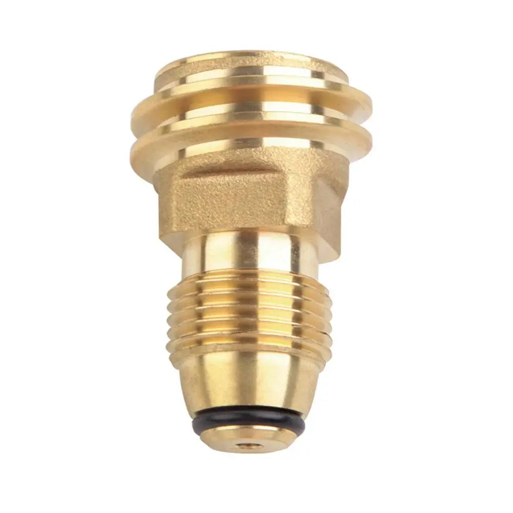 Propane LP TANK POL Service Valve To QCC Outlet Brass Adapter Part Camping Outdoor Propane Inflation Connector Gas Stove Adapter Oasis Select gold