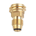 Propane LP TANK POL Service Valve To QCC Outlet Brass Adapter Part Camping Outdoor Propane Inflation Connector Gas Stove Adapter Oasis Select gold