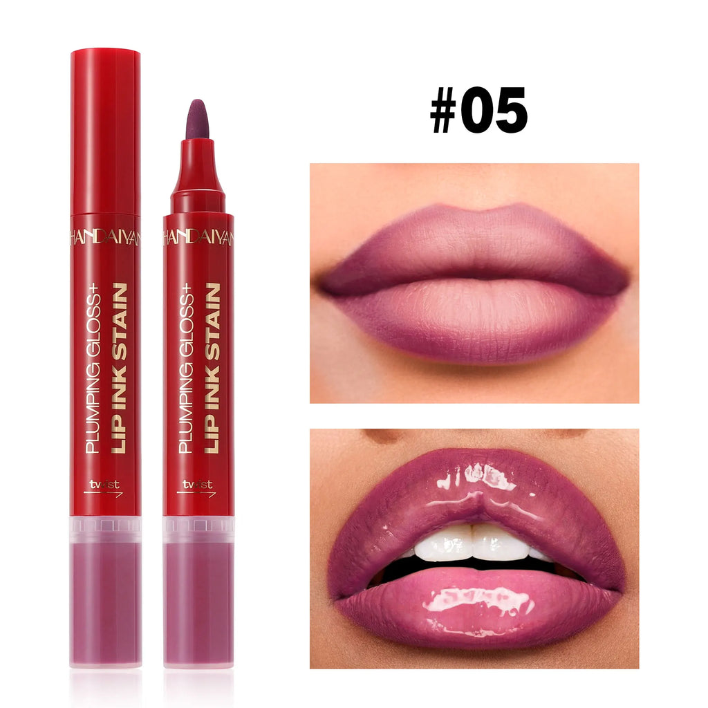 Handaiyan 2-in-1 Liquid Lip Liner & Gloss – Waterproof, Long-Lasting