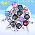 1/3/5 PCS Nurse Badge Reel CNA Badge Cute ID Holder with Alligator Clip Medical Work Badge Reel for Doctors & Students Oasis Select 3pcs