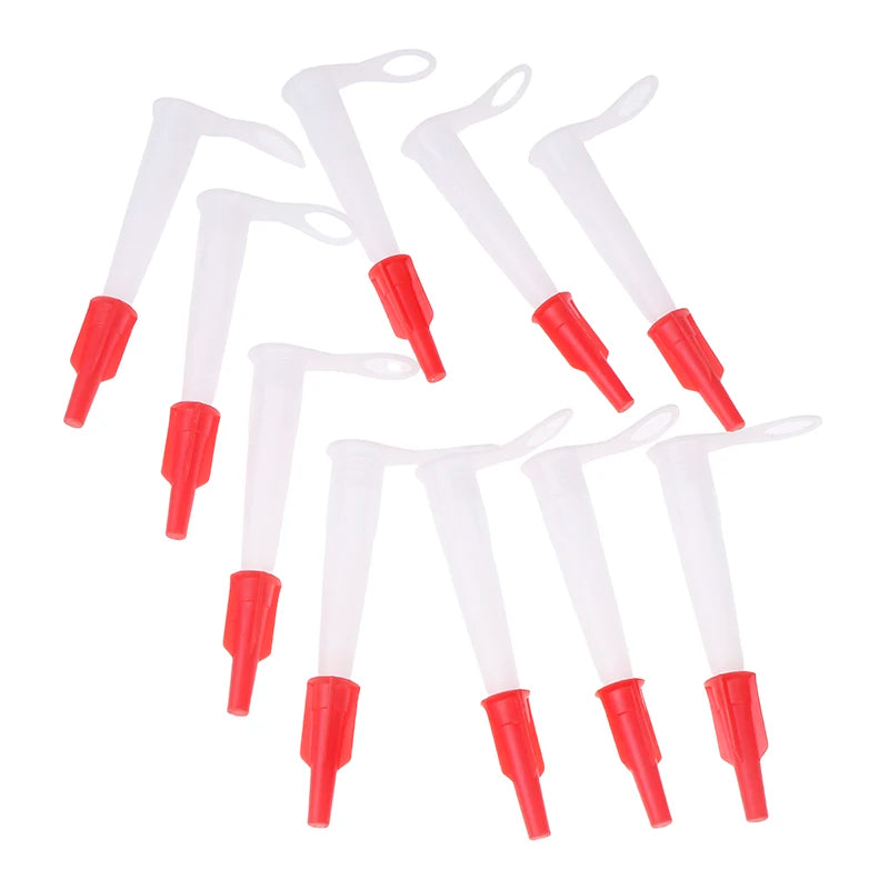 10-Pack Silicone Caulking Nozzle Kit with Re-Sealable Caps