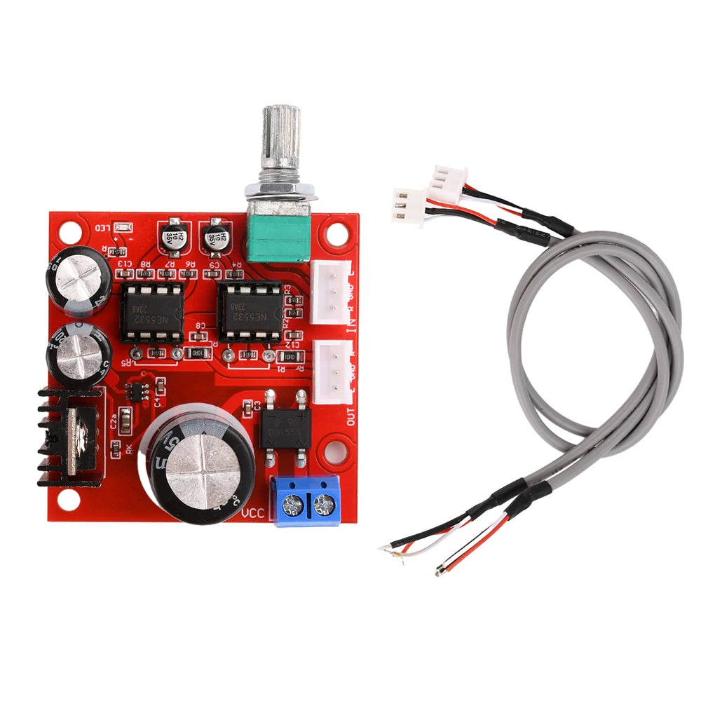 Dual NE5532 Preamplifier Board Amplifier Module Single Supply Dual Op Power Amplifier Front Stage Board Portable Ampli Module Oasis Select Default Title