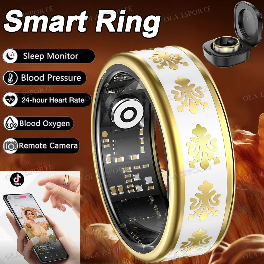 Ola Esporte Smart Ring – IP68 Fitness Tracker | Men & Women