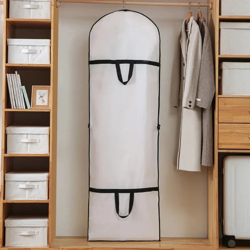 New Thickened Wedding Dress Dust-proof Bag Waterproof Coat Hanging Storage Bag Household Suit Jacket Protective Cover Oasis Select