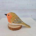 Desktop Ornament Cute Wood Carving Bird Mini Carving Small Bird Ornament Nordic-style Handmade Wooden Bird Figurine Home Decor Oasis Select A