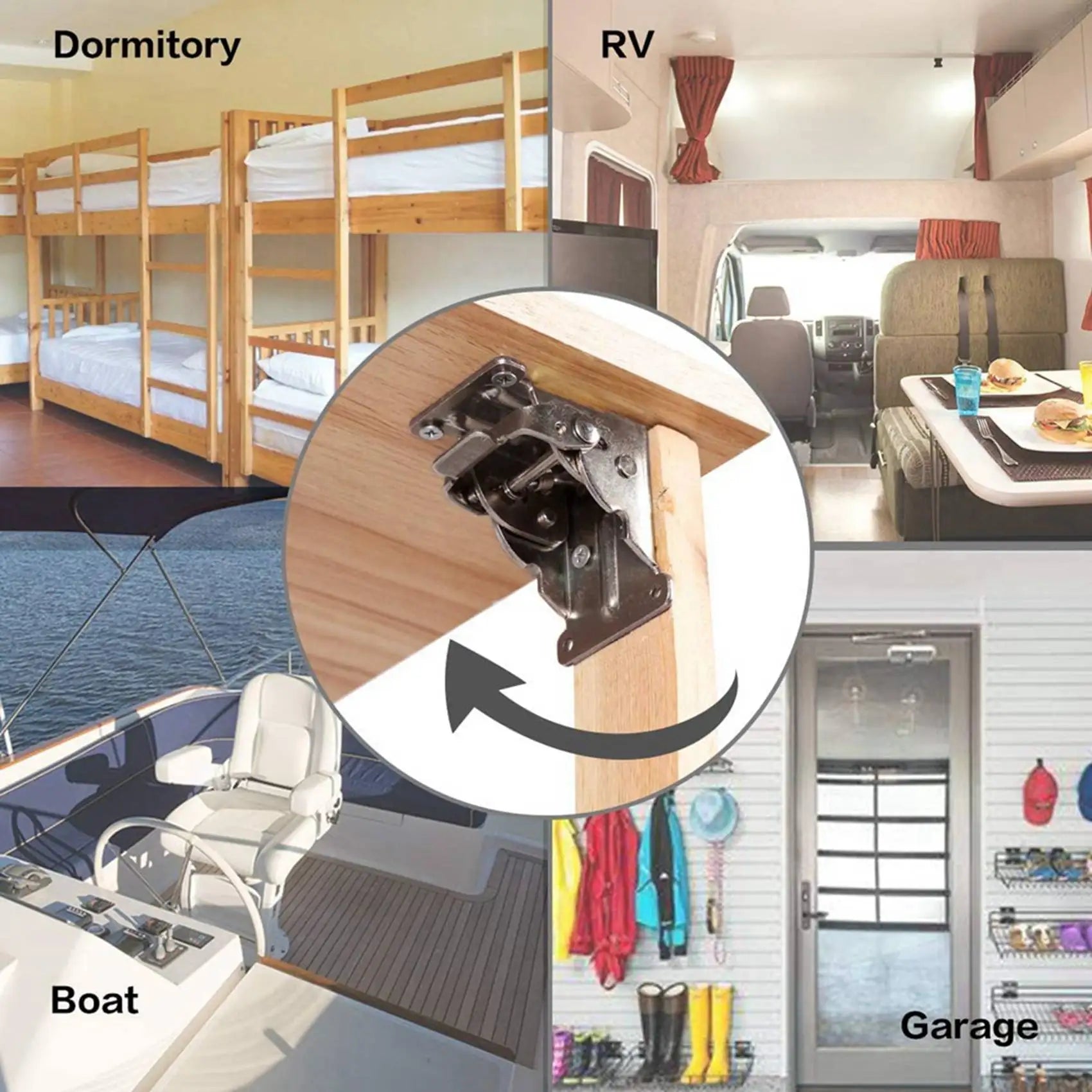 2026-WISH 4Pack Folding Brackets, Lock Extension Support Bracket Foldable Self Lock Hinges With Screws For Table Bed Leg Feet Oasis Select