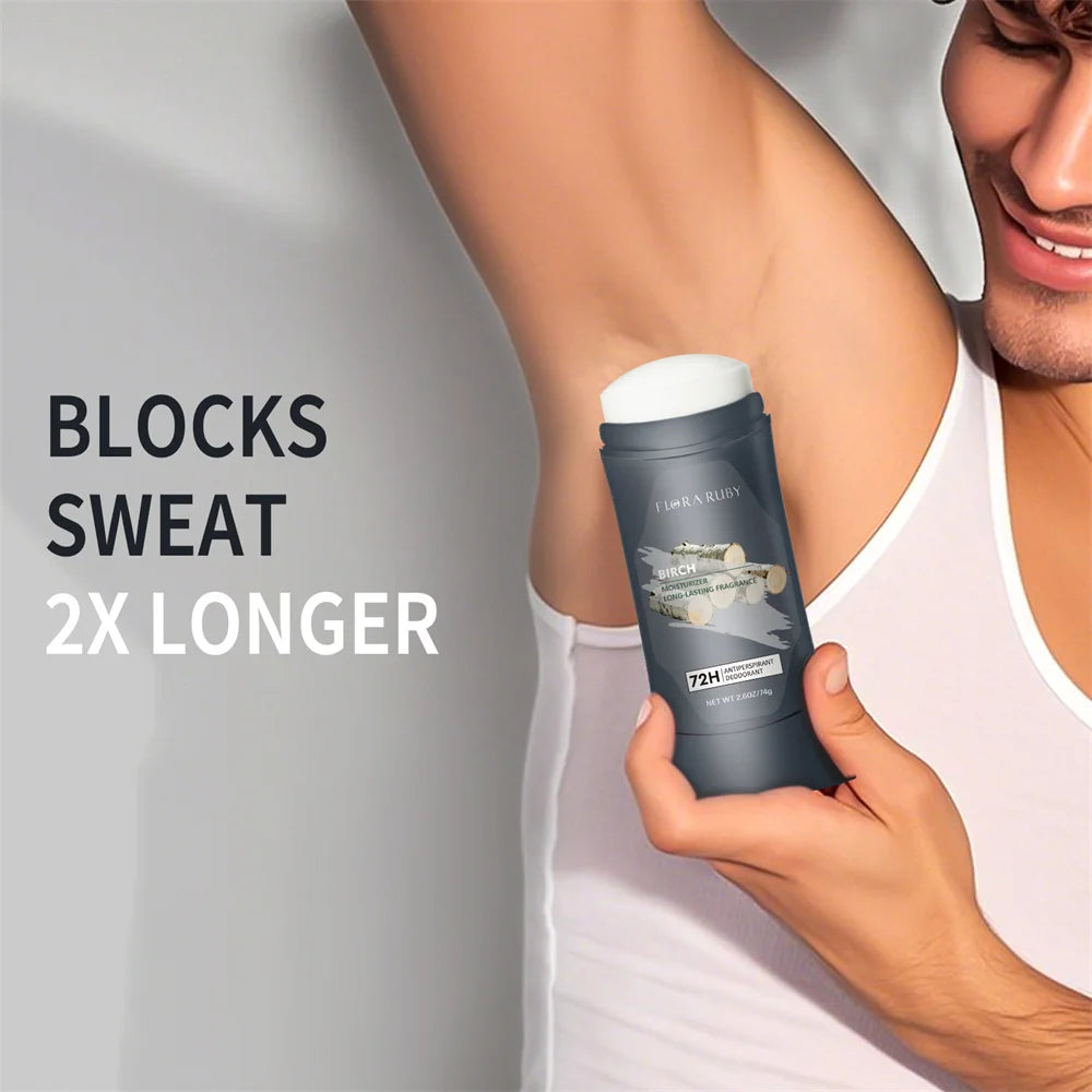 Men's Deodorant marine 72h Sandalwood Perfume Cream Aluminum Antiperspirant Deodorant Lasting Scent,Pure Sport Scent 74g/2.6OZ Oasis Select