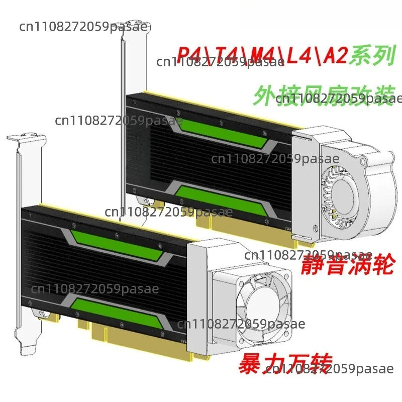 P4 T4 M4 L4 A2 GPU Universal Turbine High Speed Blower Fan Cooling Heatsink Cooler Oasis Select