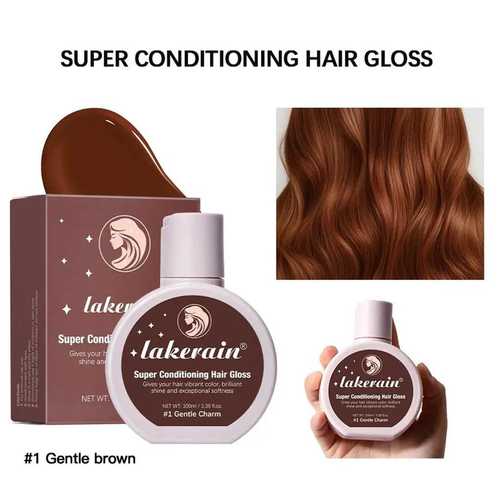 Hair Gloss Glaze Color Conditioner – Brown Hair Shine & Moisture Hair Gloss Conditioner Oasis Select 01