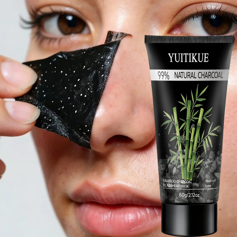 YUITIKUE Bamboo Charcoal Peel-Off Mask – Blackhead Removal 60g
