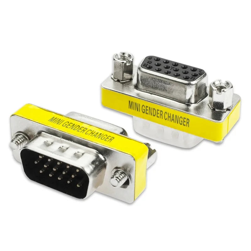 VGA 15Pin DB9 9Pin Male to Male/Female to Female/Male to Female Mini Gender Changer Adapter RS232 Serial plug Com Connector Oasis Select